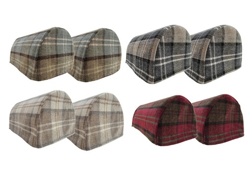 Balmoral check round arm - round, caps