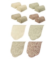 Floral Jacquard Round Arm Caps