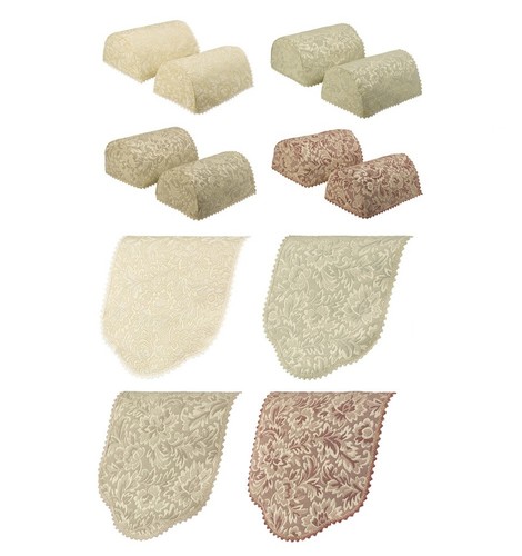 Floral jacquard round - floral, arm