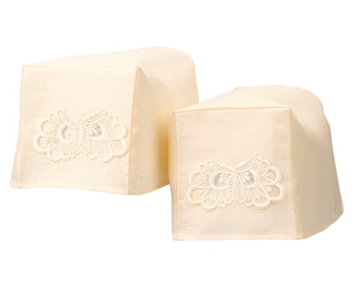 Square arm caps - square, pair