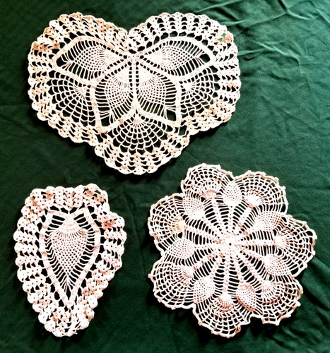 Vintage antimacassar crocheted - vintage,