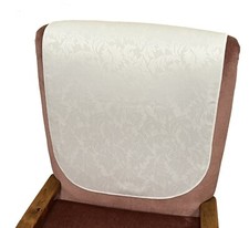 Two Plain Ivory Damask