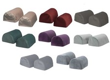 Velvet Round Arm Caps Pair