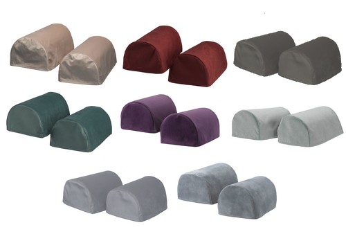Velvet round arm - arm, caps