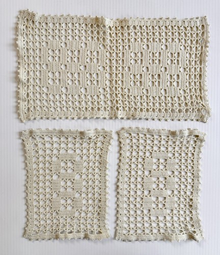 Vintage antimacassar set - antimacassar,