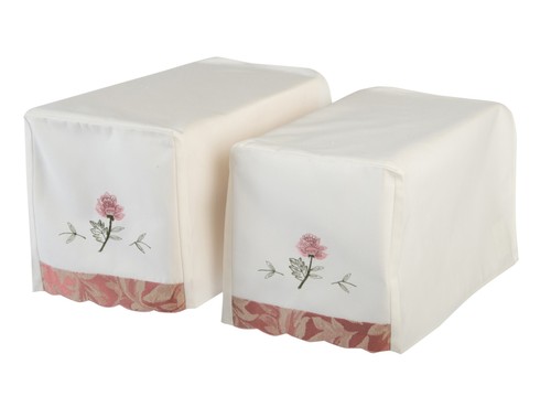 Embroidered flower pair - flower, of